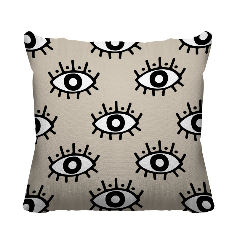 Ankara Abstract Throw Pillow, 15H" x 15W", 19H" x 19W"