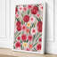 Crimson Carnation Bloom Botanical - Wrapped Canvas-1794650056-1794650063