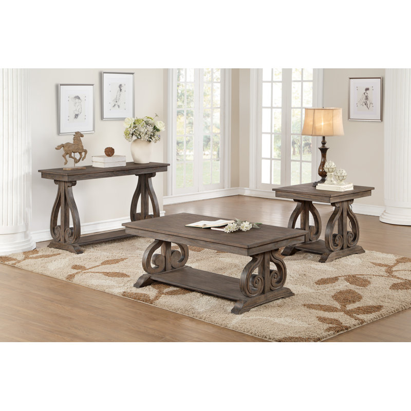 Johnston 3 Piece Coffee Table Set