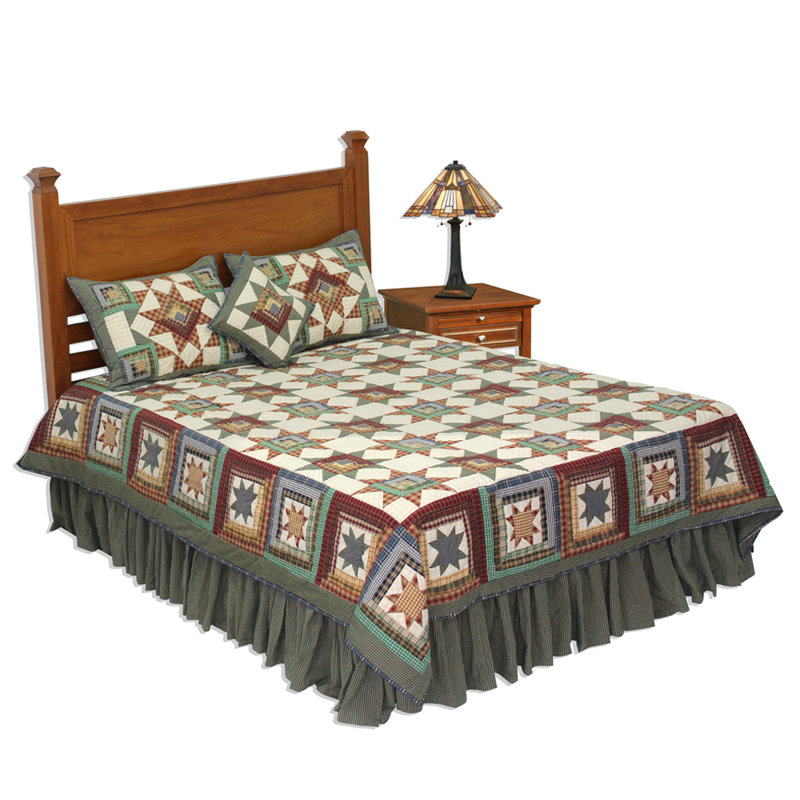 Rustic Patchwork Quilt, King Quilt