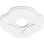 14"OD x 4"ID x 4 3/4"C x 1"P Percival Architectural Grade PVC Contemporary Ceiling Medallion