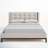 Estrela Upholstered Metal Wingback Bed-120689721-120689719
