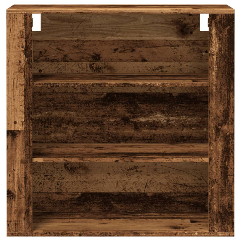Alpen Home Wall Cabinet 80X33x80 Cm Engineered Wood, Old Wood