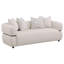 Ensemble de canapés rembourrés en tissu 2 pièces Jeanette Beige