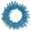  Couronne de sapin artificielle 30 po avec 100 mini lumières blanches Dura-Lit® et 140 pointes réalistes en PVC bleu clair-181510308