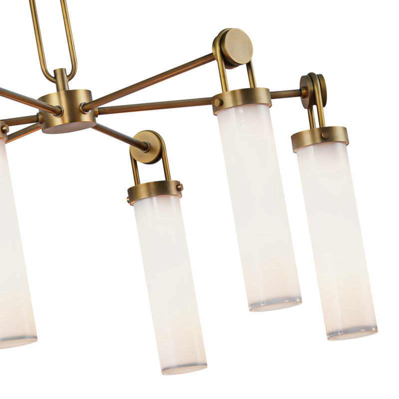 Wynwood 6 - Light Chandelier, Vintage Brass