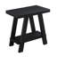 Mobilier de table d'appoint moderne avec tablette en bois noir - comptoir en placage de bois franc, capacité de rangement supplémentaire, pieds audacieux à larges angles, l 24 po x P 22 po, H 23 po, planche supérieure de classe supérieure, tache, charmant-1879170743-1879170639