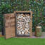Stanardsville 89.5cm W x 74.5cm D Solid Wood Log Store-36319228