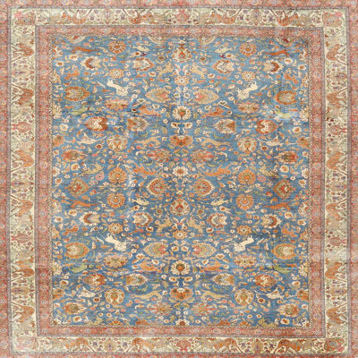 Tapis oriental bleu / brun / beige