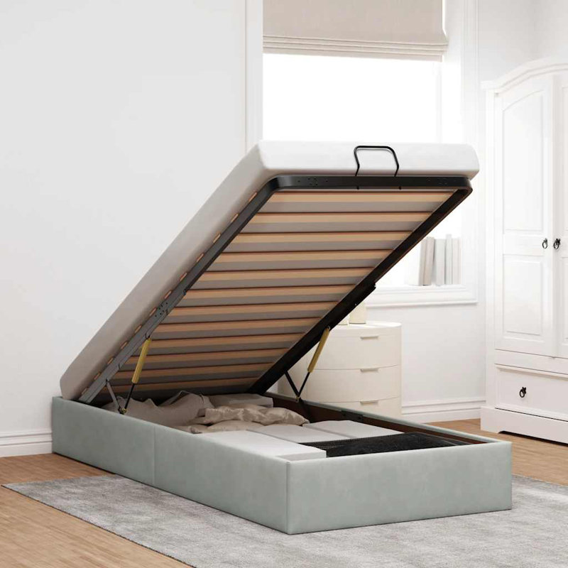 Bed, Light Grey, Single (3')