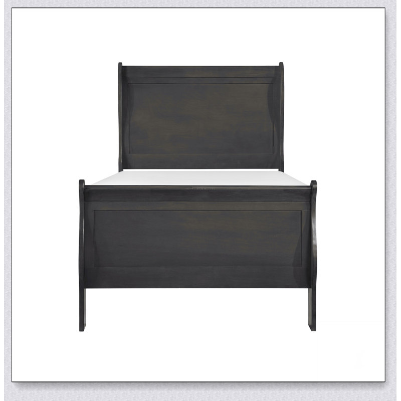 Lit simple classique de style Louis Philipe