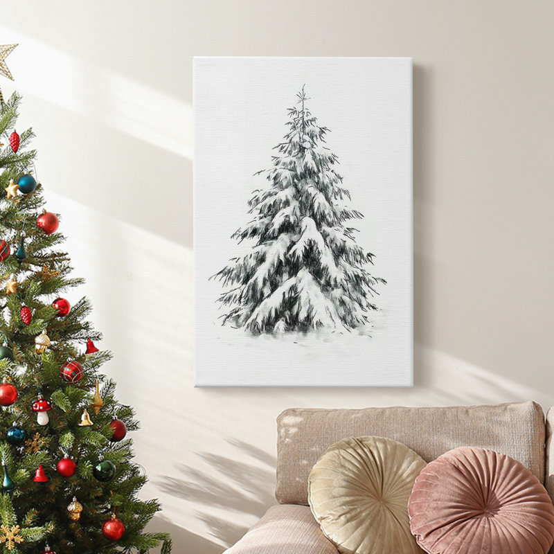 Christmas Holiday Art - Gallery Wrapped Canvas LII, 18" H x 12" W
