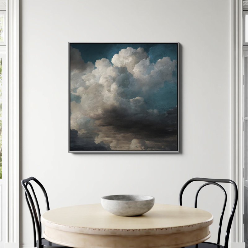 Sky View Print by Dan Hobday Art, No, 36" H x 36" W, Silver Floater Framed Canvas