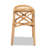 18.1" Wide Rattan Oval Footstool Ottoman