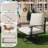 5 PCS Outdoor Metal Conversation Set With 360° Swivel Rocking Chairs, Sofa, Loveseat & Coffee Table For Patio, Garden, Deck Or Poolside-626370511