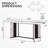 71 Inch White Wood Rectangular Dining Table