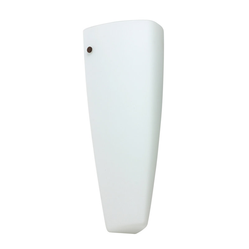Lina Wall Flush Mounted Sconce, Opal Matte, Satin Nickel, Incandescent