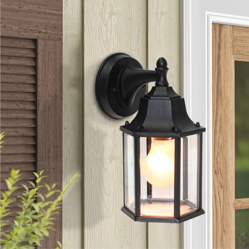 Lanterne murale d’extérieur à del Filer, H 9,89 po x l 6,25 po x P 6,25 po, 6