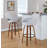Sarah Fixed-Height Fabric Bar & Counter Stool with Bent Wood Legs & Round Footrest-105493368-100169897