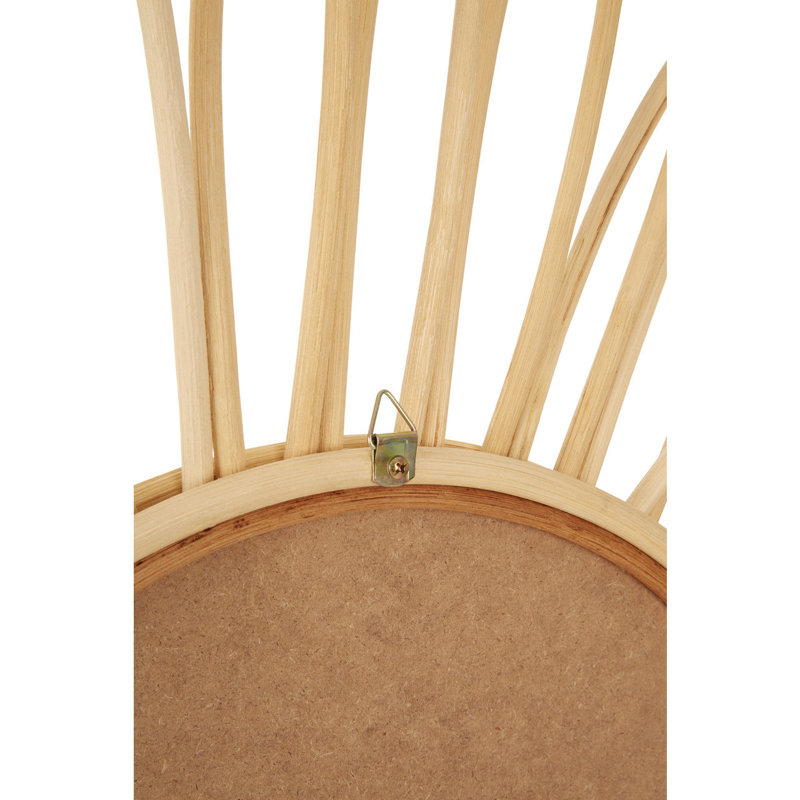 Eicher Solid Wood Flat Wall Mirror, Natural