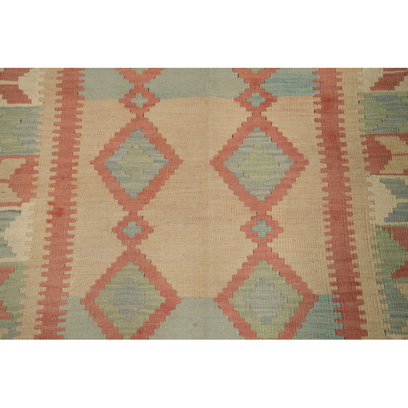 Geometric Kilim Flat Weave Rug 4x6
