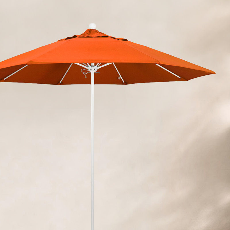 Parasol de marché 9 pi Maria, Blanc, Toile Toile Toile Sunbrella®