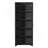 Storage Cabinet With Two Doors For Bathroom, Office, Adjustable Shelf, MDF Board, Black