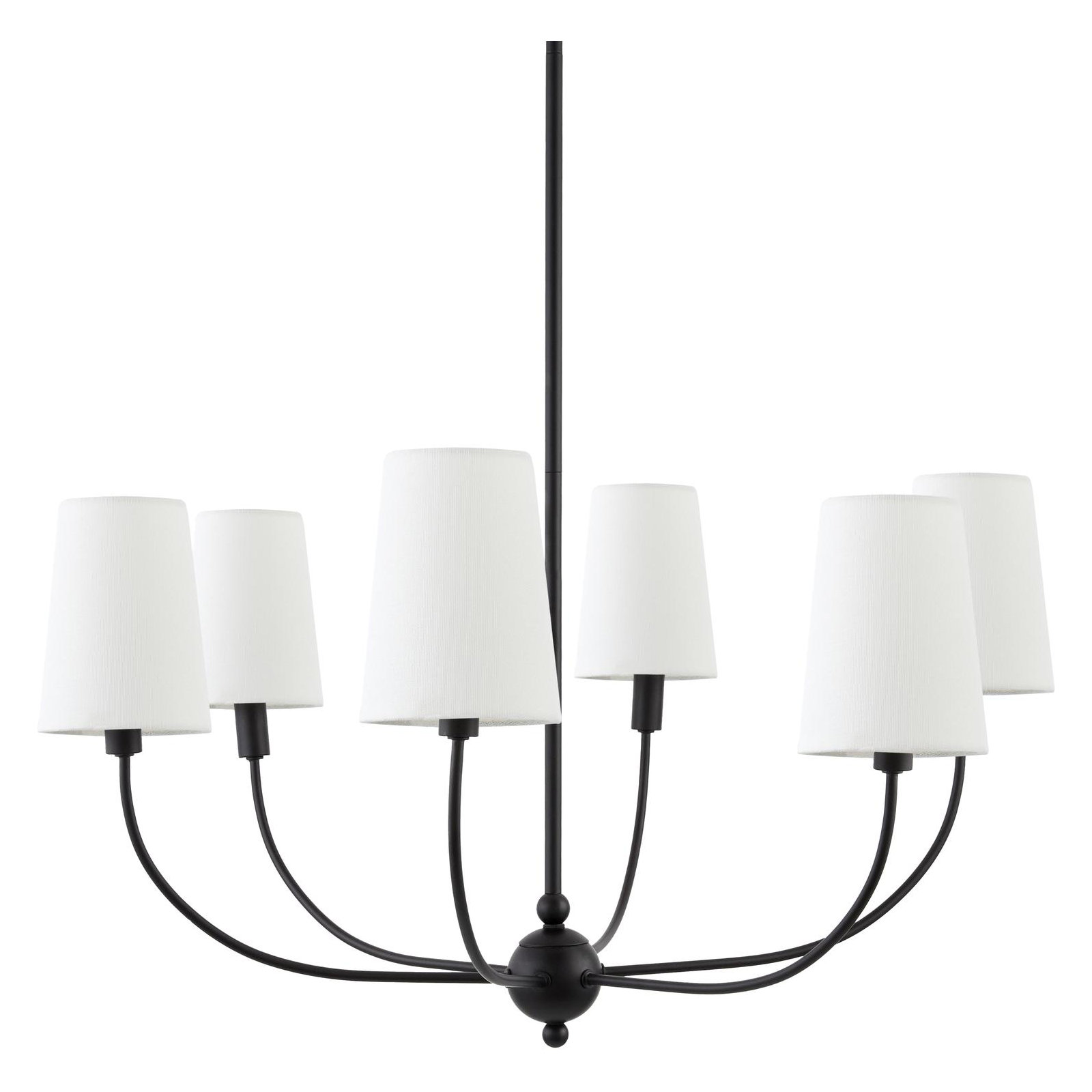 Barrone Chandelier, Matte Black