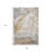 3' X 5' Beige And Ivory Abstract Washable Area Rug With UV Protection