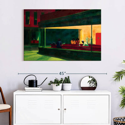 «Nighthawks Inspired African American», reproduction sur toile
