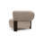 Arden Curved Upholstered Sofa – Modern Deep Seating Couch, Taupe Fabric