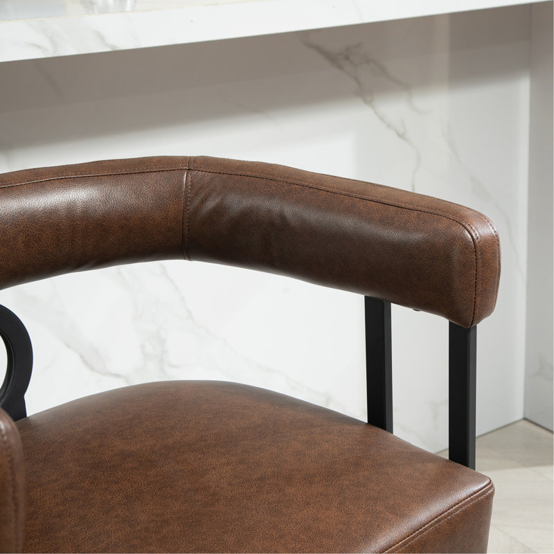 Ensemble de 1 tabourets de bar, tabourets de bar modernes avec dossier, cadres en métal noir, tabourets de bar rembourrés pour îlot de cuisine, pub, club (PU)