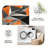 Burnt Orange Grey area rugs for Living Room, Soft and Comfortable, Suitable for all seasons, easy to maintain, machine washable Indoor floor mat, Under Table Farmhouse suitable for Bedroom, Dining Room, Study,  Balcony, Home Decor Patio-622593303