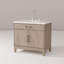 Ensemble de meuble-lavabo simple avec plateau en marbre et robinet