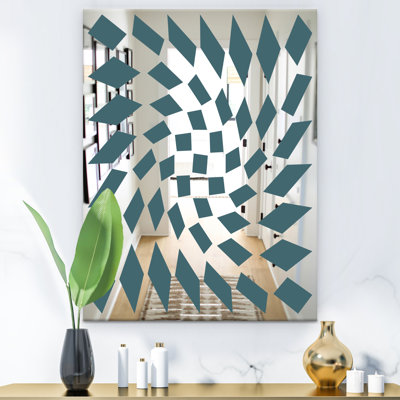 Triangular Diamond Whirl 1 Wall Mirror