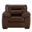 Ensemble de canapé et chaise en cuir deux pièces Linhay-110394358