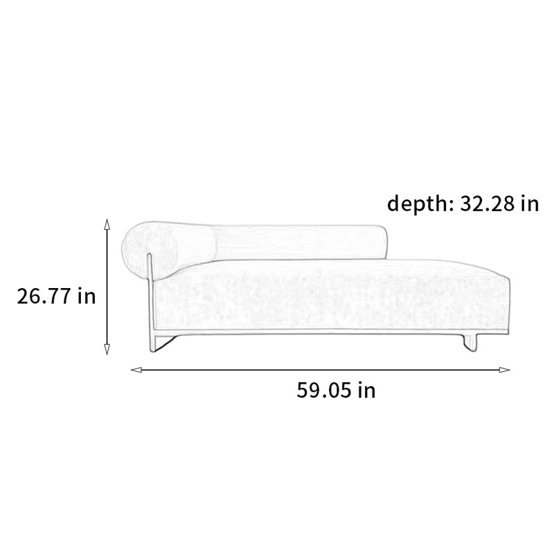 Fauteuil décontracté en pin, Orienté à gauche (vu de face)