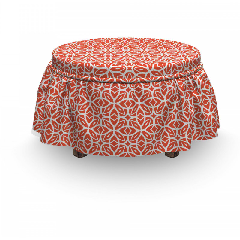 Housse pour repose-pieds floral lacy