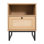 Table d'appoint Mid-Century moderne avec tiroir de rangement et tablette