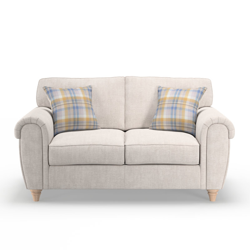 Vivo 2 Seater Round Arm Sofa, Beige