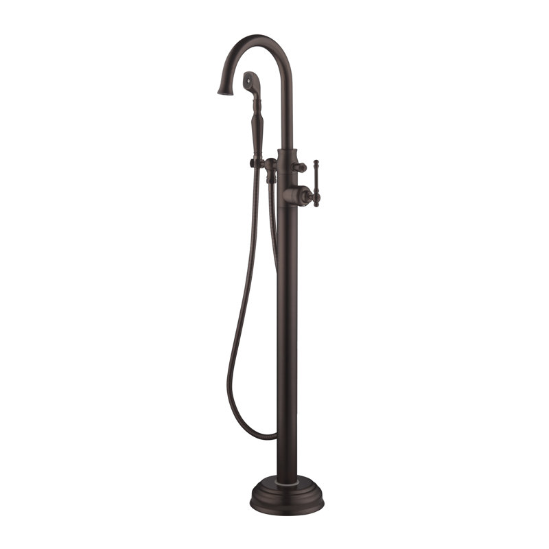 LeBaron 1 Bathroom Clawfoot Tub Faucet with Hand Shower and Diverter, Oil Rubbed Bronze