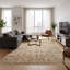 Tapis Oushak en laine beige pâle, noué à la main, style transitionnel, 2,44 m x 3,05 m