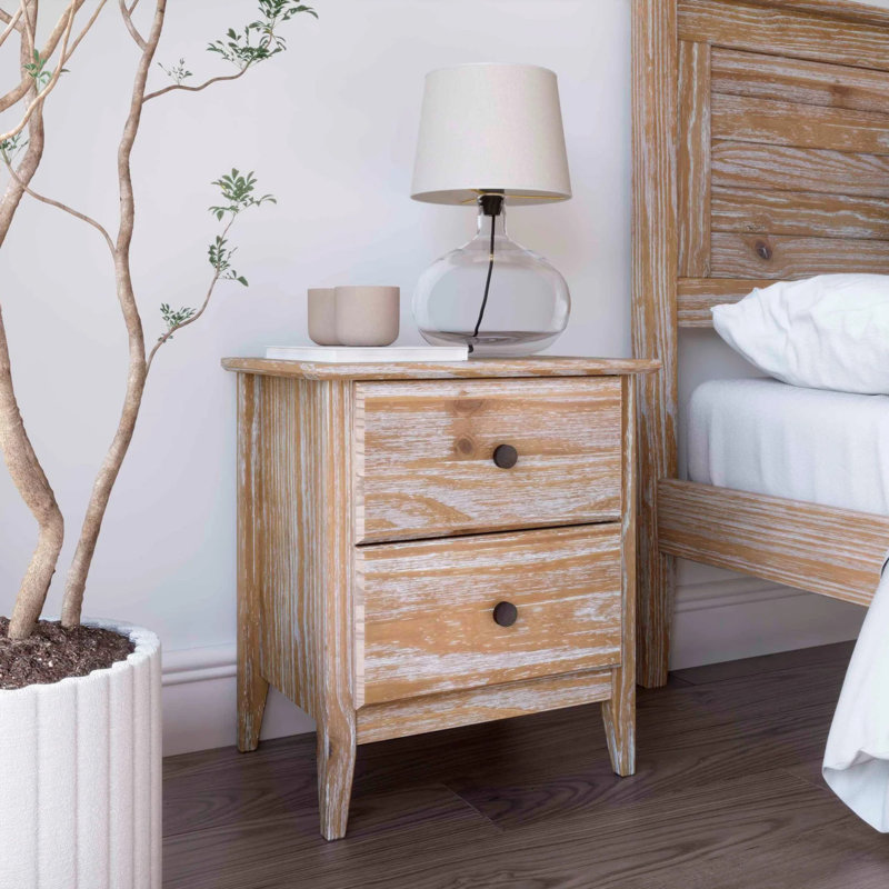 Greenport 2-Drawer Nightstand Set (2-Piece), Light Brown
