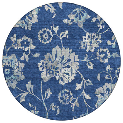 Charysse Washable Floral Indoor / Outdoor Rug