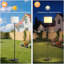 Lampe solaire sur pied rechargeable solaire