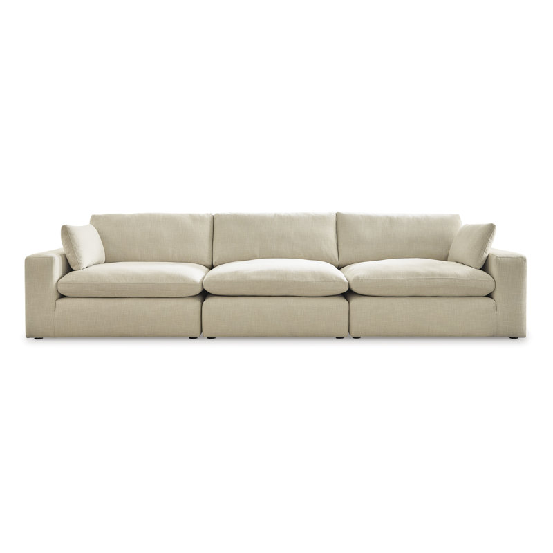 Elyza Linen 3pc Sectional Sofa