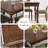 Nut-brown Rectangular Solid Manufactured Wood Dining Table-72316359