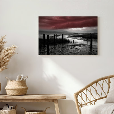 «Gallery Wrap», art mural sur toile pour le salon, la chambre à coucher, le bureau ou le vestibule - décoration murale décorative avec ciel dramatique
