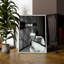 Z Studio noir et blanc, verres à champagne, décoration murale pour la cuisine, affiche murale rétro pour mur de salle de bain, encadré blanc 12 x 16 po-991329365