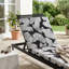 Ensemble de coussins de chaise longue d'extérieur Black Leaf